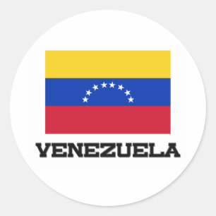 Adesivo Redondo Bandeira de Venezuela