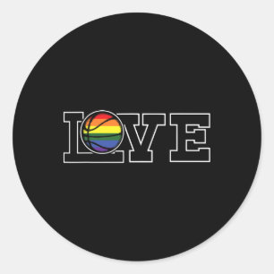 Adesivo Redondo Bandeira do Arco-íris do Orgulho Gay Lgbt-q Love S