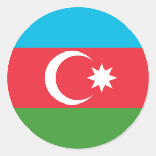 Adesivo Redondo Bandeira do Azerbaijão, Bandeira do Azerbaijão