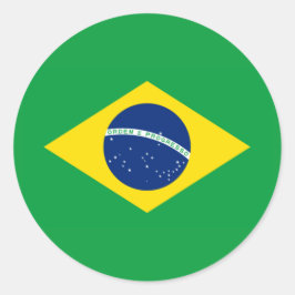 Adesivo Redondo Bandeira do Brasil Copa do Mundo 2026 Futebol Bras