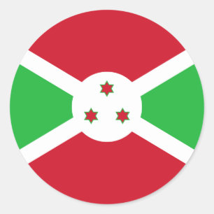 Adesivo Redondo Bandeira do Burundi, Bandeira do Burundi