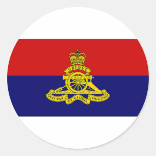 Adesivo Redondo Bandeira do Camp de Artilharia do Canadá
