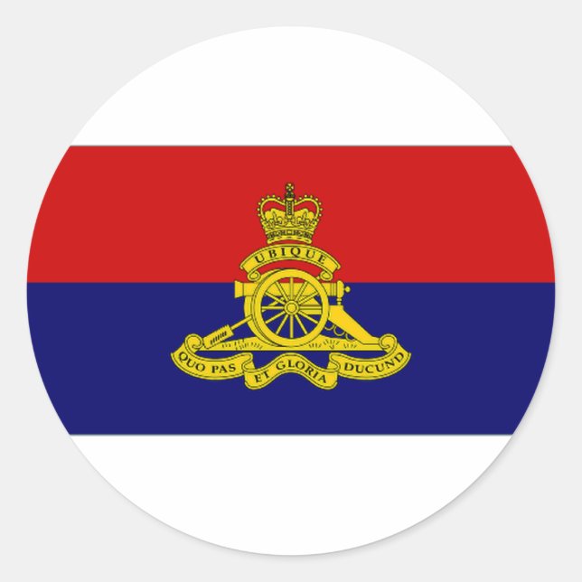 Adesivo Redondo Bandeira do Camp de Artilharia do Canadá (Frente)