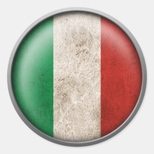 Adesivo Redondo Bandeira do disco de Italia