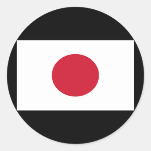 Adesivo Redondo Bandeira do Japão