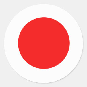 Adesivo Redondo Bandeira do Japão