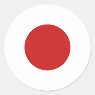 Adesivo Redondo Bandeira do Japão