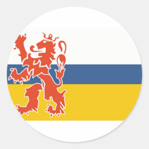 Adesivo Redondo Bandeira do Limburgo neerlandês