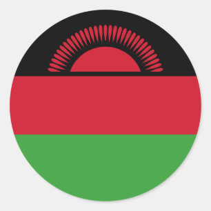 Adesivo Redondo Bandeira do Malawi, Bandeira do Malawi