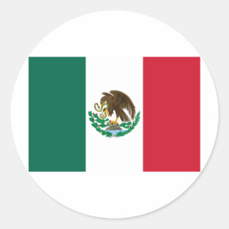 Adesivo Redondo Bandeira do México