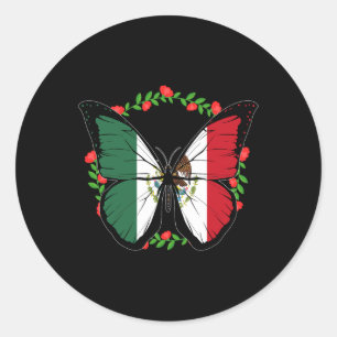 Adesivo Redondo Bandeira do México Dia da Independência Homens Mex