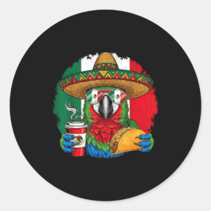 Adesivo Redondo bandeira do México orgulho mexicano raízes mexican