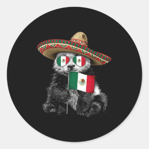 Adesivo Redondo bandeira do México orgulho mexicano raízes mexican