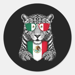 Adesivo Redondo bandeira do México orgulho mexicano raízes mexican