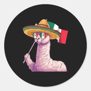 Adesivo Redondo bandeira do México orgulho mexicano raízes mexican