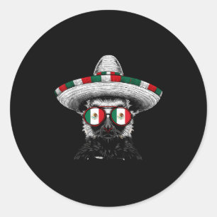 Adesivo Redondo bandeira do México orgulho mexicano raízes mexican