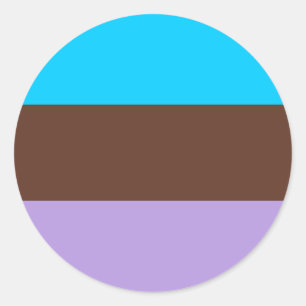 Adesivo Redondo Bandeira do Orgulho Androsexual