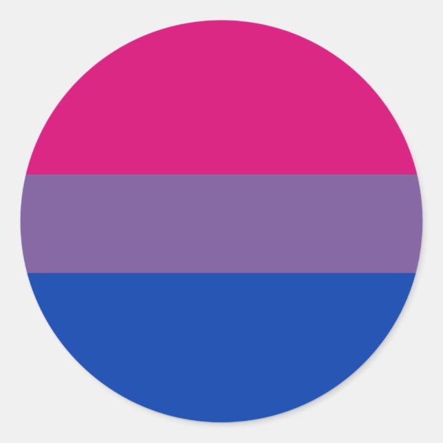 Adesivo Redondo Bandeira do Orgulho Bissexual