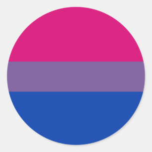 Adesivo Redondo Bandeira do Orgulho Bissexual