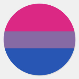 Adesivo Redondo Bandeira do Orgulho Bissexual