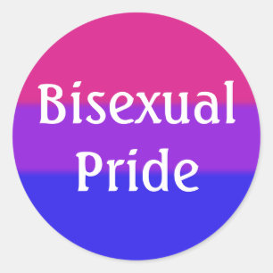 Adesivo Redondo Bandeira do Orgulho Bissexual de Queda