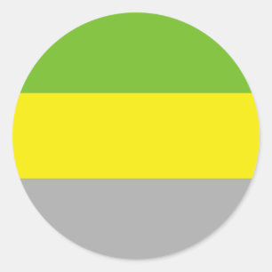 Adesivo Redondo Bandeira do Orgulho Litromântico