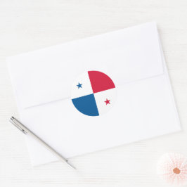 Adesivo Redondo Bandeira do Panamá