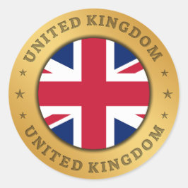 Adesivo Redondo Bandeira do Reino Unido
