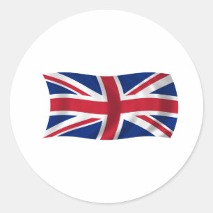 Adesivo Redondo Bandeira do Reino Unido