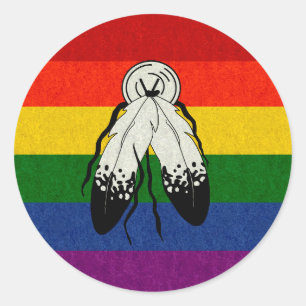 Adesivo Redondo Bandeira Dois-Espirituoso