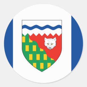 ADESIVO REDONDO BANDEIRA DOS TERRITÓRIOS DO NOROESTE