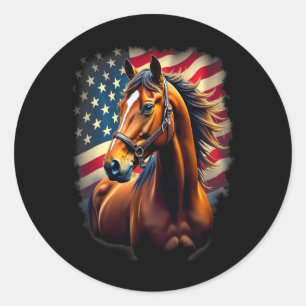 Adesivo Redondo Bandeira Equestre, Equestre, Cavalo