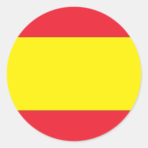 Adesivo Redondo Bandeira espanhola