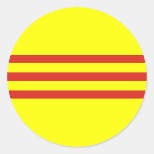 Adesivo Redondo bandeira étnica do vietname do sul