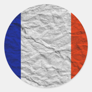 Adesivo Redondo bandeira frança