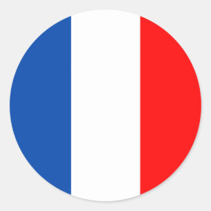 Adesivo Redondo Bandeira França