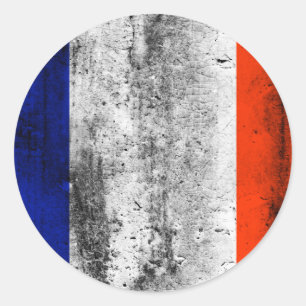 Adesivo Redondo bandeira frança