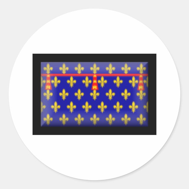 Adesivo Redondo Bandeira França-Artois (Frente)