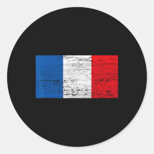 Adesivo Redondo Bandeira Francesa Bandeira da França Viva La Franç