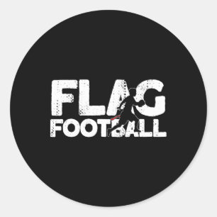 Adesivo Redondo Bandeira Futebol Silhouette