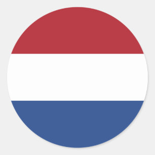 Adesivo Redondo Bandeira Holandesa