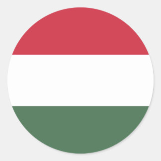 Adesivo Redondo Bandeira Húngara, Bandeira da Hungria