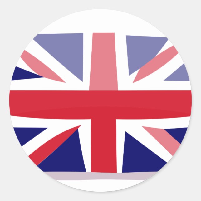 Adesivo Redondo bandeira inglesa (Frente)