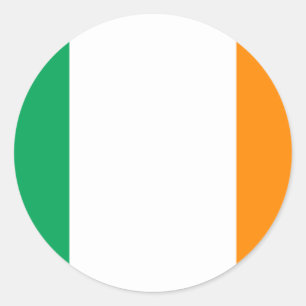 Adesivo Redondo bandeira irlandesa