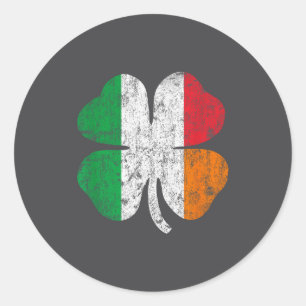 Adesivo Redondo Bandeira Irlandesa Italiana Itália Irlanda Dia de 