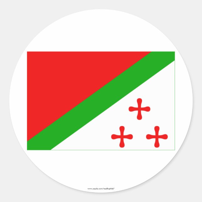 Adesivo Redondo Bandeira Katanga (1960-1963) (Frente)
