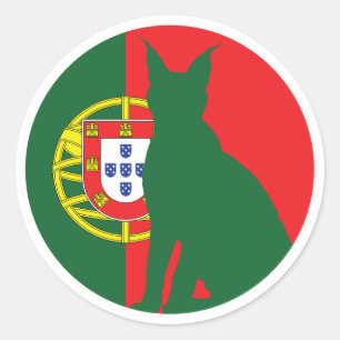Adesivo Redondo Bandeira Nacional Portuguesa do Lynx
