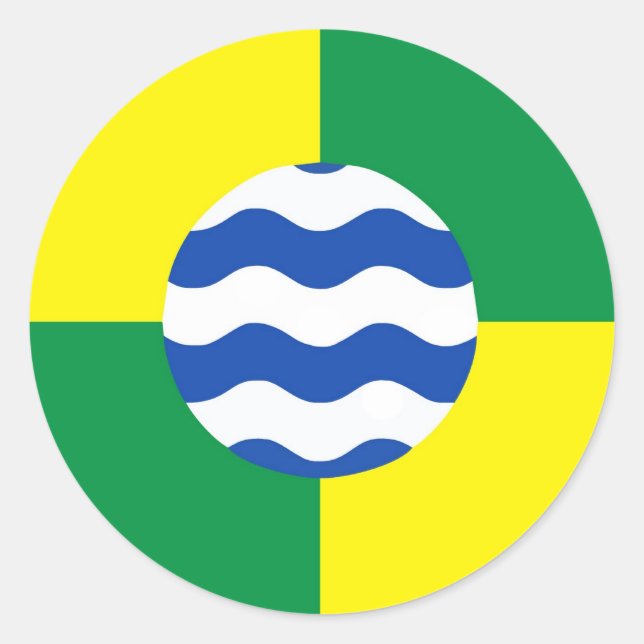 Adesivo Redondo bandeira nairobi (Frente)