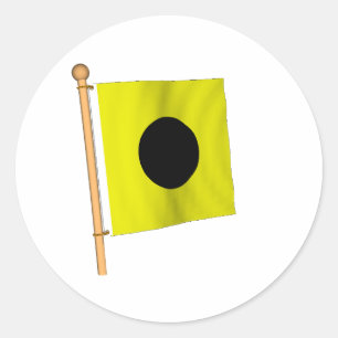 Adesivo Redondo Bandeira náutica 'I