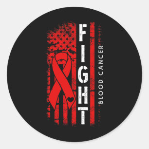 Adesivo Redondo Bandeira norte-americana desapontada Fita vermelha